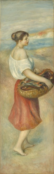 Pierre-Auguste Renoir, Girl with a Basket of Fish, c.1889 (oil on canvas)