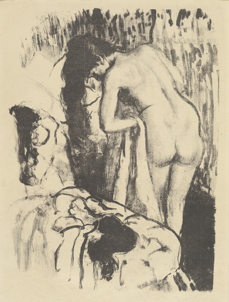 Edgar Degas, Nude Woman Standing, Drying Herself (Femme nue debout, a sa toilette), c.1890 (litho)