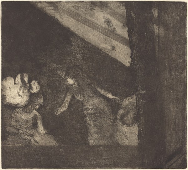 Edgar Degas, At the Cafe des Ambassadeurs (Aux Ambassadeurs), c.1877 (etching, aquatint, and drypoint)