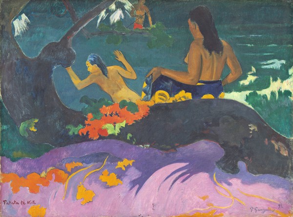 Paul Gauguin, Fatata te Miti (By the Sea) 1892 (oil on canvas)