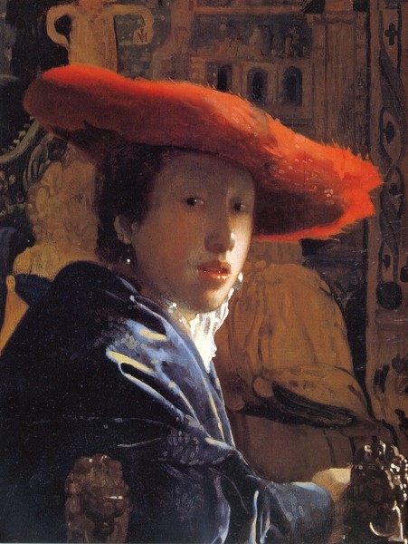 Jan Vermeer, Girl with a Red Hat, c.1665 (oil on panel)