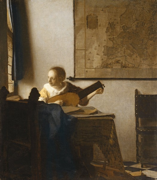 Jan Vermeer, Woman with a Lute, c.1662-1663 (oil on canvas)