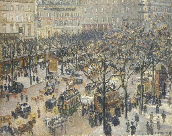 Camille Pissarro, Boulevard des Italiens, Morning, Sunlight, 1897 (oil on canvas)