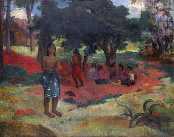 Paul Gauguin, Parau Parau (Whispered Words), 1892 (oil on canvas)