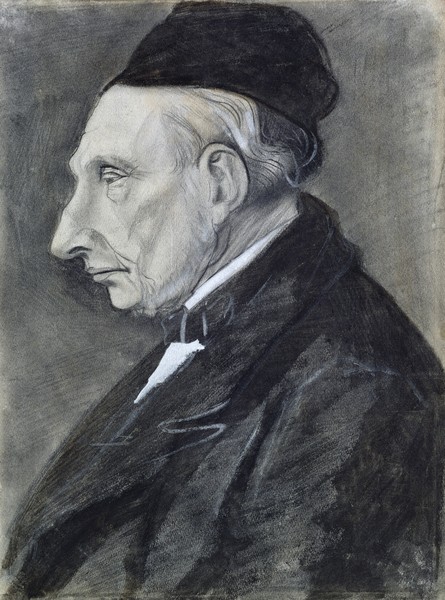 Vincent van Gogh, Portrait of the Artist's Grandfather, 1881 (charcoal on paper)