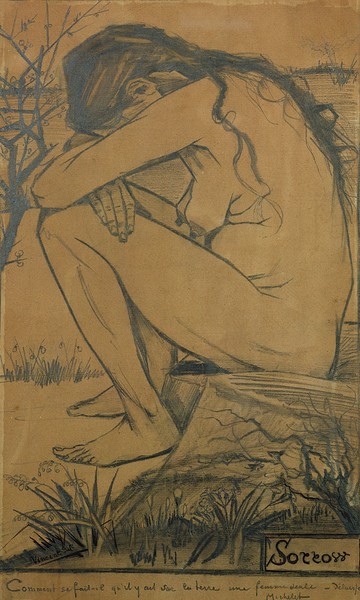 Vincent van Gogh, Sorrow, 1882 (pencil, pen and ink)