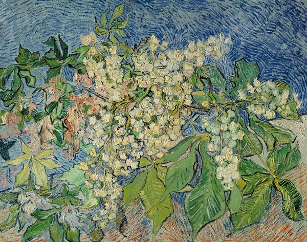 Vincent van Gogh, Blossoming Chestnut Branches, 1890 (oil on canvas)