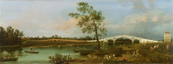 Canaletto, Old Walton's Bridge, 1755 (oil on canvas)