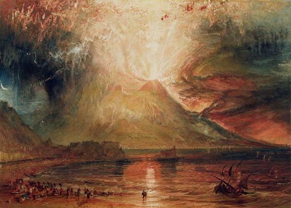 Joseph Mallord William Turner, Mount Vesuvius in Eruption, 1817 (w/c on paper)