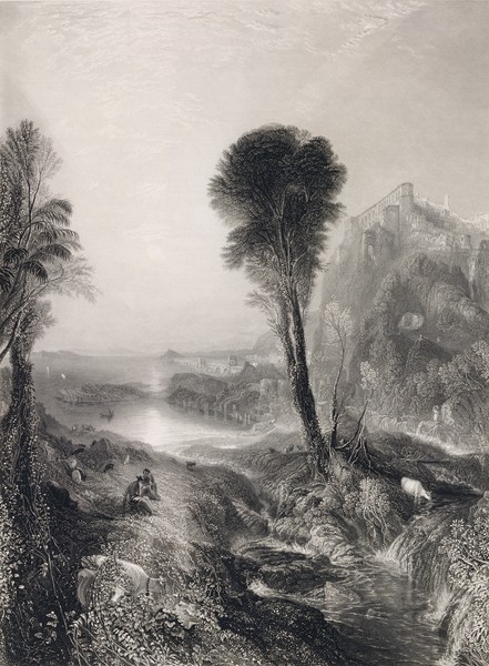 Joseph Mallord William Turner, Mercury and Argus, engraved by James T. Willmore (1800-63) 1841 (etching and engraving)