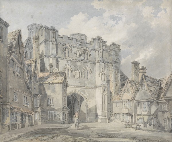 Joseph Mallord William Turner, Christ Church Gate, Canterbury, 1793-94 (w/c on paper)