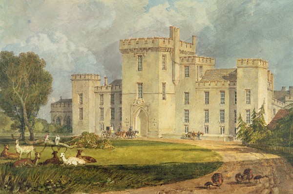 Joseph Mallord William Turner, View of Hampton Court from the North-west, c.1806 (pen & ink and w/c over pencil on wove paper)