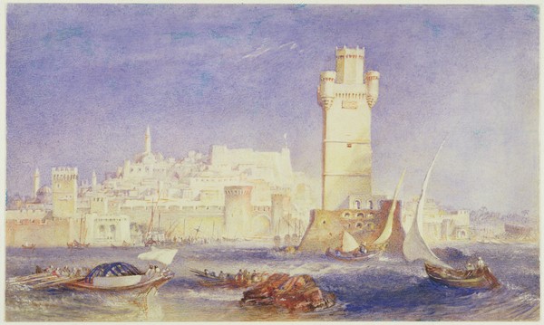 Joseph Mallord William Turner, Rhodes, c.1823-24 (w/c & bodycolour on paper)