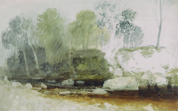 Joseph Mallord William Turner, On the Washburn: A Study, c.1815 (w/c and graphite on paper)