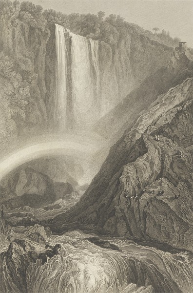 Joseph Mallord William Turner, Cascade of Terni, c.1820 (litho)