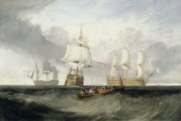 Joseph Mallord William Turner, The 'Victory' Returning from Trafalgar, 1806 (oil on canvas)