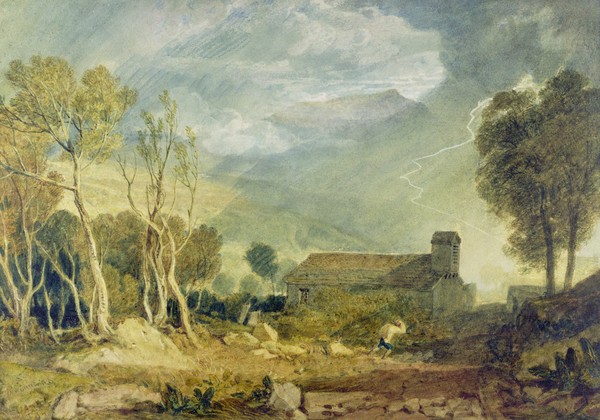 Joseph Mallord William Turner, Patterdale Old Church, c.1810-15 (w/c over graphite on paper)