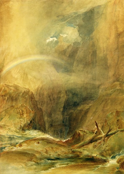 Joseph Mallord William Turner, Devil's Bridge, St. Gotthard's Pass, c.1804 (w/c and white wax crayon on wove paper)