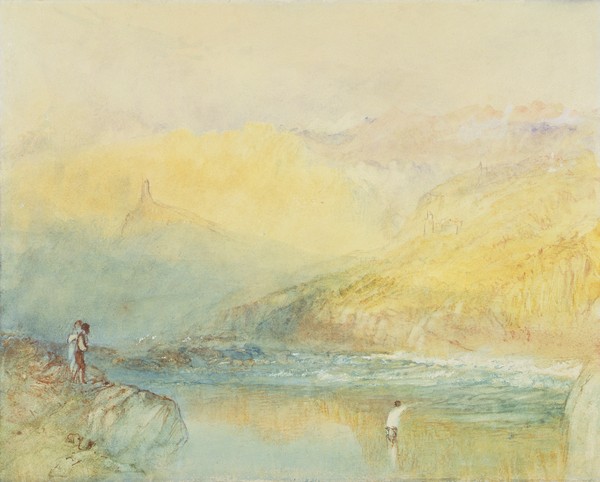 Joseph Mallord William Turner, On the Mosell, near Traben Trarabach, c.1841 (w/c & graphite on paper)