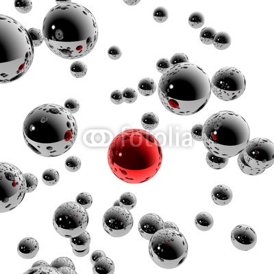 ag visuell, 3D-Illustration / 3D-Grafik: Social Media und Netzwerk (web, network, vernetzung, geschosse, ball, ball, individuell, individualität, anders sein, anders, individuell, einzigartig, vip, einsamkeit, abgeschiedenheit, gegenüberstellung, kontrast, originell, kontrast, ideen, abstrakt, kreativität, erfol)