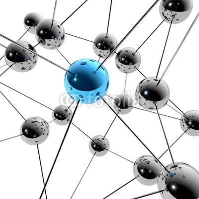 ag visuell, 3D-Illustration / 3D-Grafik: Social Media und Netzwerk (web, network, vernetzung, geschosse, ball, ball, individuell, individualität, anders sein, anders, individuell, einzigartig, vip, einsamkeit, abgeschiedenheit, gegenüberstellung, kontrast, originell, kontrast, ideen, abstrakt, kreativität, erfol)