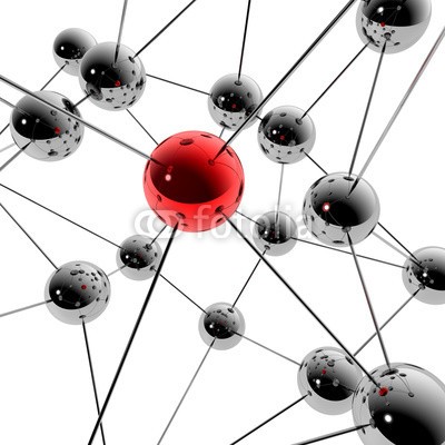 ag visuell, Social Media und Netzwerk - 3D Grafik / 3d Illustration (web, network, vernetzung, geschosse, ball, ball, individuell, individualität, anders sein, anders, individuell, einzigartig, vip, einsamkeit, abgeschiedenheit, gegenüberstellung, kontrast, originell, kontrast, ideen, abstrakt, kreativität, erfol)