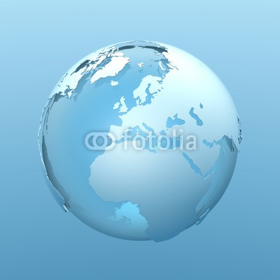 ag visuell, Erdball Weltkarte - 3D Illustration / Grafik (erdball, welt, weltkarte, planet, welt, erdball, business, logistik, verkehr, reisen, global, global, international, globalisierung, cyberspace, computergrafik, 3d, geschosse, abbildun)