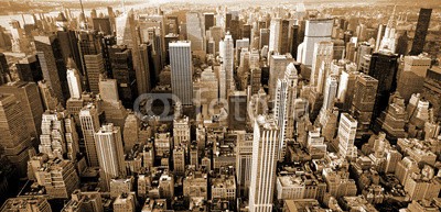 aiisha, Manhattan top view (neu, york, skyline, stadt, tage, manhattan, gebäude, kaiserreich, states, stadtlandschaft, panorama, panoramisch, midtown, urbano, weiß, schwarz, architektur, amerika, hudson, usa, reisen, hauptstädtisch, abend, anblick, sepi)