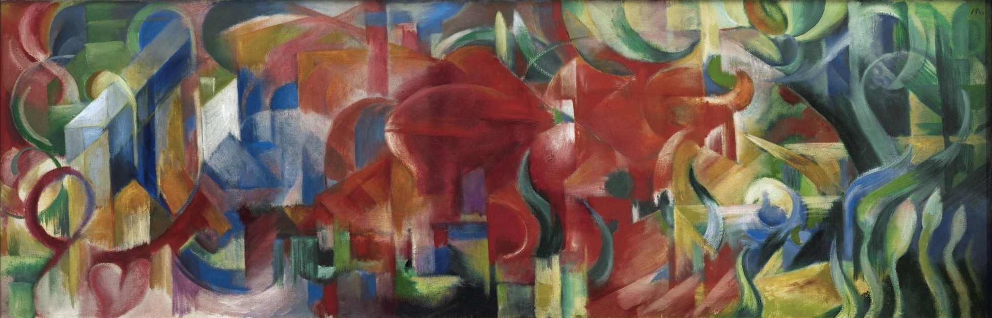 Franz Marc, Spielende Formen (Deutsche Kunst,Kunst,Expressionismus,Der Blaue Reiter,Abstrakte Kunst)