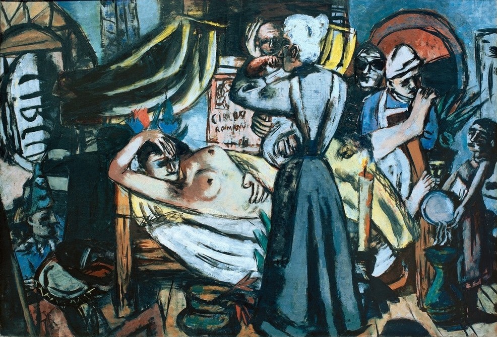 Max Beckmann, untitled (Expressionismus, Klassische Moderne, Malerei, Wohnzimmer, Treppenhaus, Wunschgröße, bunt)