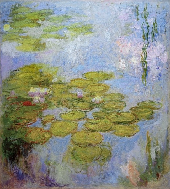 Claude Monet, Nymphéas (Biologie,Botanik,Garten Und Park,Gewässer,Kunst,Landschaft,Maler (Künstler),Wasser,Wasserpflanze,Impressionismus,See,Spiegelung,Hausgarten,Seerose,Französische Kunst,Ziergarten,Japanmode,Blume,Blüte,Zierteich,Gartenteich,Pflanze,Garten)