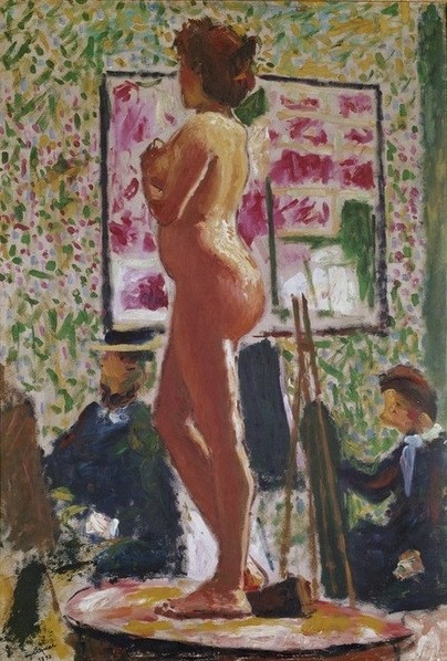 Albert Marquet, Akt (Akademie,Frau,Künstler Und Modell,Künstlerleben,Modell,Impressionismus,Akt,Französische Kunst,Profil,Jahrhundertwende,Ganzfigurig)