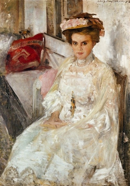 Lovis Corinth, Damenbildnis (Deutsche Kunst,Frau,Impressionismus,Portrait)