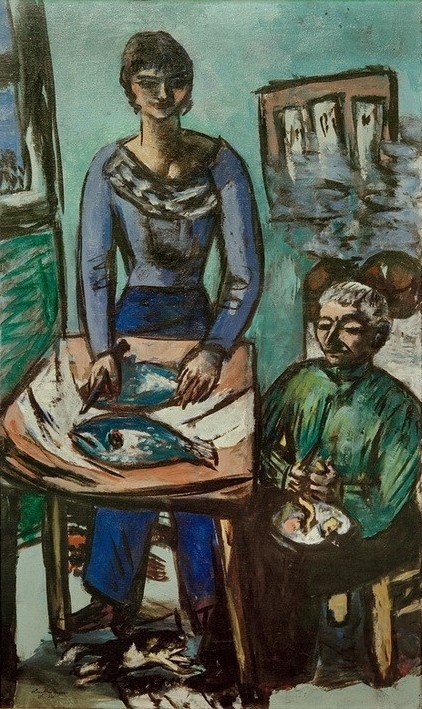Max Beckmann, untitled (Expressionismus, Klassische Moderne, Malerei, Wohnzimmer, Treppenhaus, Wunschgröße, bunt)