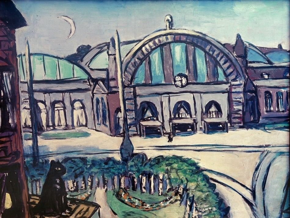 Max Beckmann, untitled (Expressionismus, Klassische Moderne, Malerei, Wohnzimmer, Treppenhaus, Wunschgröße, bunt)