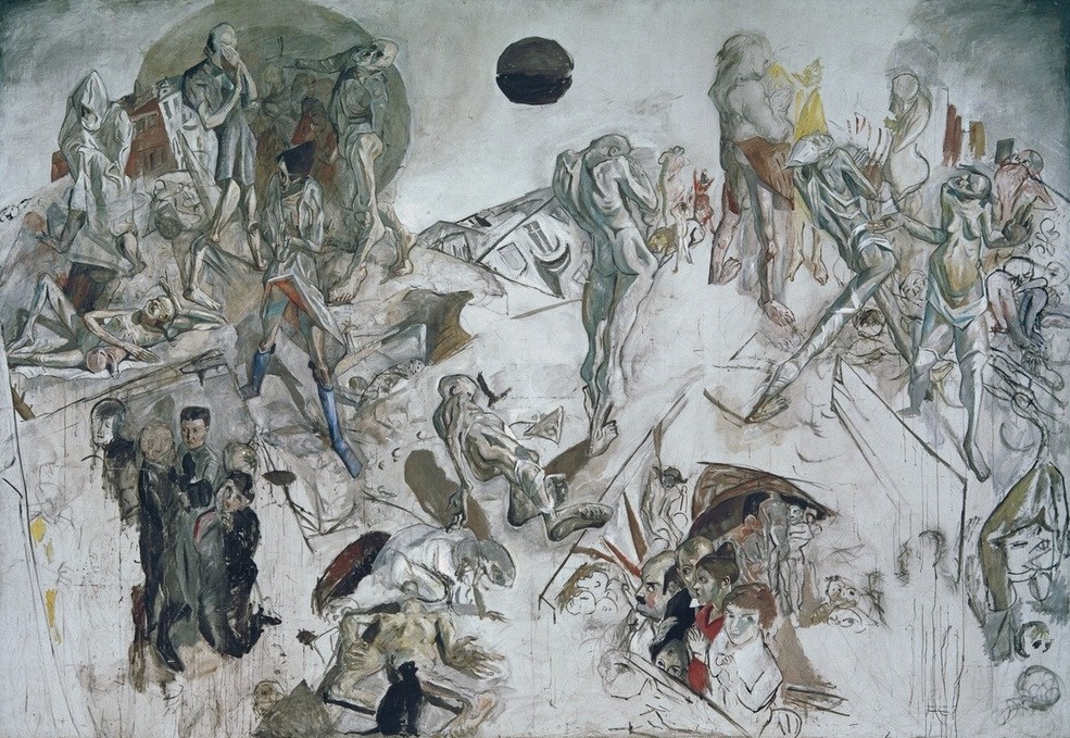 Max Beckmann, Auferstehung (Religion, Glaube, Expressionismus, Klassische Moderne, Grafik, Studie, Wohnzimmer, Treppenhaus, Wunschgröße, schwarz/weiß)