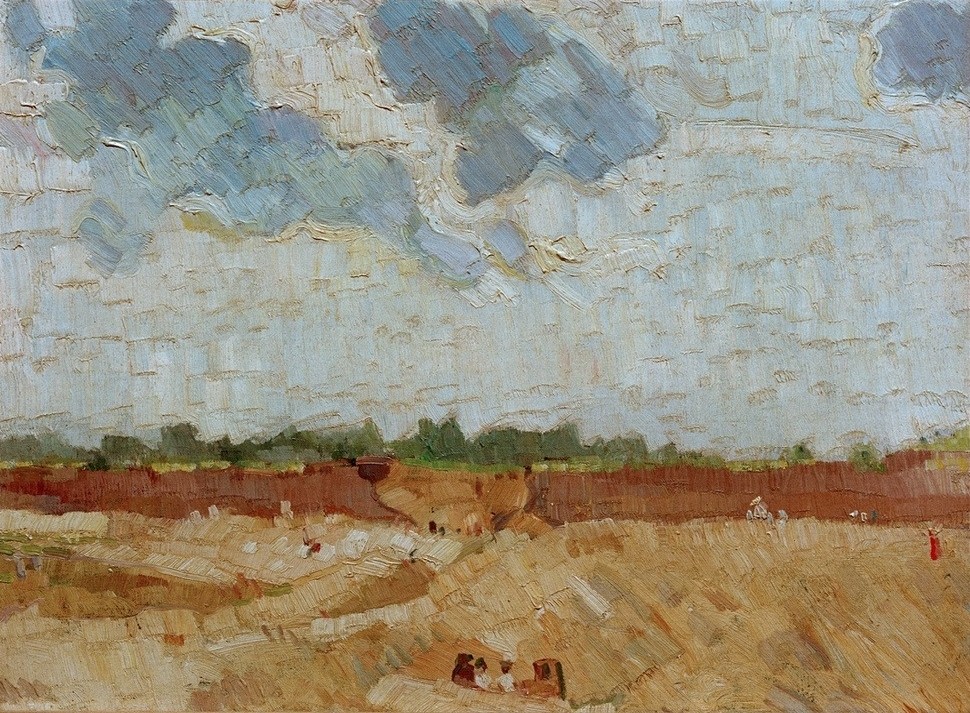 Max Beckmann, Sandige Vorstadt (Expressionismus, Klassische Moderne, Malerei, Wohnzimmer, Treppenhaus, Wunschgröße, bunt)