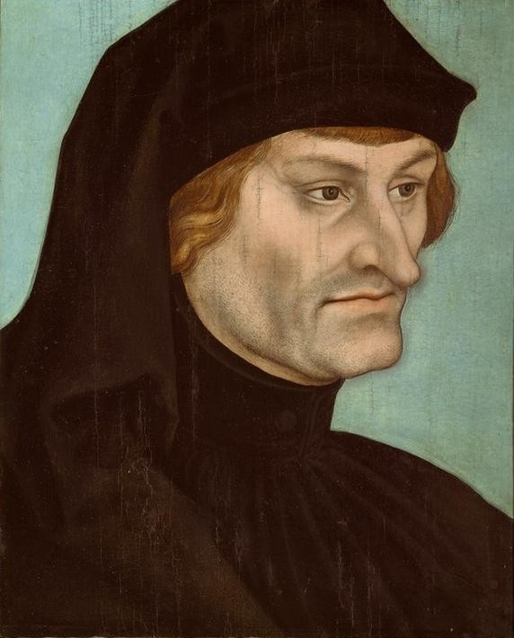 Lucas Cranach der Ältere, Rudolf Agricola (Deutsche Kunst,Gelehrter,Geschichte,Literatur,Mann,Renaissance,Philosophie,Portrait,Humanismus,Scholastik,Person)