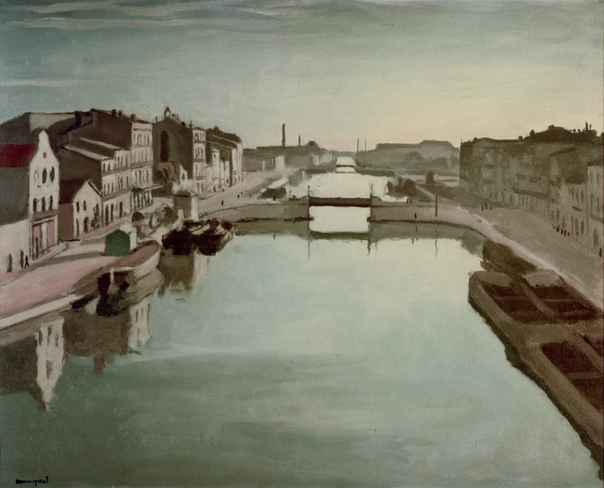 Albert Marquet, Port de Sète (Hafen,Kunst,Landschaft,Meer,Impressionismus,Vedute,Architekturdarstellung,Französische Kunst,Ansicht)