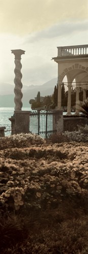 Alan Blaustein, Portico Vista (Fotografie, Nostalgie, Säule, Seeblick,Italien, See, Wohnzimmer, Restaurant, Wunschgröße, bunt)