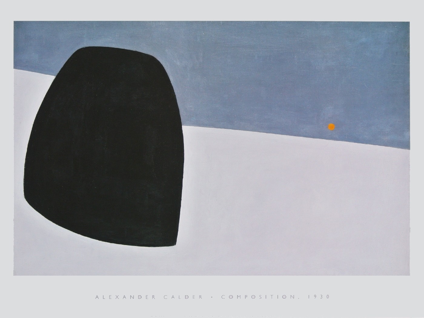 Alexander Calder, Composition - Untitled, 1930 (Abstrakte Malerei, Punkte, Streifen, geometrische Formen, Kreise, fröhlich, Arztpraxis, Wohnzimmer, Büro, klassische Moderne, Malerei, bunt)