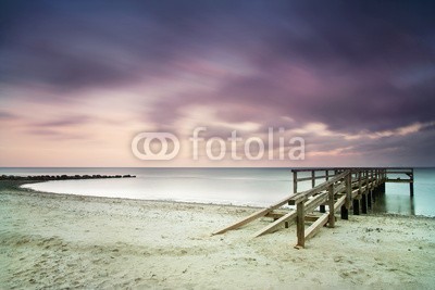 AlexanderLrs, Nebensaison (stranden, schleswig-holstein, ostsee, wolken, wetter, ufer, stimmung, sehnsüchtig, gefühl, horizont, brücke, kal)