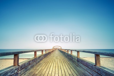AlexanderLrs, Seebrücke (ostsee, schleswig-holstein, stranden, endlos, brücke, horizont, leere, bla)