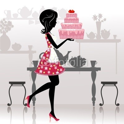Aloksa, Girl with a romantic cake (mÃ¤dchen, vektor, kÃ¼chen, geburtstag, abbildung, feier, hÃ¼bsch, party, cartoons, nachspeise, gestalten, silhouette, essen, sahne, entwerfen, schÃ¶ner, schÃ¶nheit, sÃ¼ss, weiblich, erzeugnis, teig, stÃ¼hle, dekoration, hÃ¼bsch, geformt, kunst, haar)