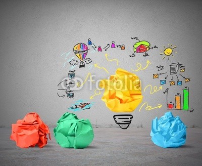alphaspirit, Idea and innovation concept (ball, blau, hell, glühbirne, business, konzept, wirr, verwechslung, kreativ, kreativität, knüllen, entwerfen, remis, zeichnung, electric, elektro, elektrizität, energie, genie, grün, ideen, ideologie, beleuchtung, vorstellung, innovation, inspiratio)