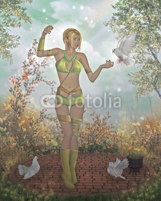 Ancello, fairytale (taube, taube, vögel, frau, weiblich, fairy, kobold, verträumt, kobold, fantasy, fairy, erzählung, lebewesen, abenddämmerung, blume, volk, wald, holz, vorstellung, licht, leaf, magisch, magie, mystisch, mythos, natürlich, natur, ray, spirit, spiritua)
