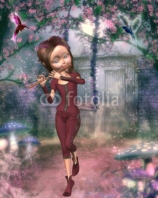 Ancello, flötenspiel (flöte, flöte, violine, musik, 11, fairy, pilz, ranke, schmetterling, romantisch, romantisch, mondschein, lampe, rabe, wald, baum, baum, magie, magie, vögel, vögel, frieden, schmetterling, traum, märchen, fliegenpilz, phantasie, fantasy, märchenlan)