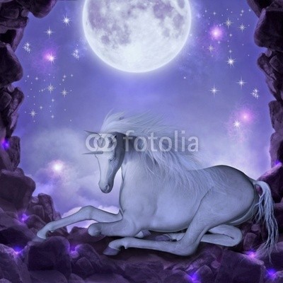 Ancello, last unicorn (einhorn, mond, mondschein, pferd, abstrakt, kunst, kunstvoll, hintergrund, classic, wolken, wolken, dunkel, dunkelheit, digitales, traum, traum, verträumt, effekt, fairy, märchen, phantastisch, fantasy, nebel, glühen, beleuchtung, magisch, manipulatio)