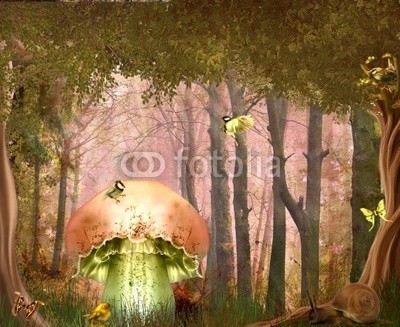 Ancello, märchenwald (wald, baum, baum, magie, magie, pilz, pilz, schriftrolle, taube, taube, vögel, vögel, frieden, schmetterling, schmetterling, traum, märchen, fliegenpilz, phantasie, fantasy, märchenland, fairy, fairy, hintergrund, verwunschen, märchen, herbs)