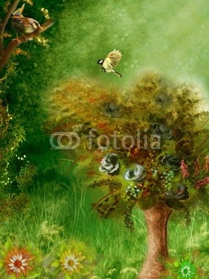 Ancello, mein freund, der baum (sommer, hintergrund, baum, wald, schaukel, taube, taube, vögel, vögel, frieden, märchen, fliegenpilz, phantasie, fantasy, märchenland, fairy, fairy, verwunschen, märchen, herbst, verträumt, nacht, pilz, pilz, stern, stern, fabel, regenbogen, funkel)